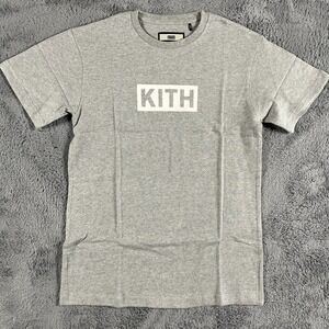 KITH Shirt Mens XS Short Sleeve Tee Classic Box Logo Heather Gray